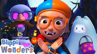 Blippis Spooky Halloween Song  Blippi Wonders Educational Videos for Kids