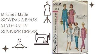 Sewing a 1960s Maternity Summer Dress