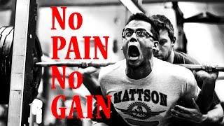 No Pain No Gain  Pain is Temporary - Powerlifting Motivation