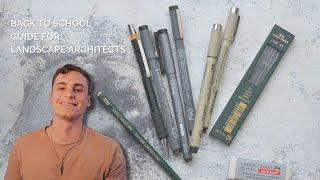 The Complete Back To School Guide For Landscape Architecture Students - Supplies & Materials List