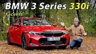 Is the BMW 3 Series facelift the most fun mid-size sedan? 2023 BMW 330i M Sport driving REVIEW