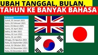 CARA UBAH TANGGAL BULAN TAHUN EXCEL KE BANYAK BAHASA DUNIA - TEACH ID