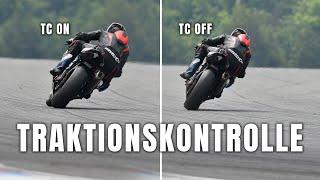Was ist schneller - Mit oder ohne TC am Motorrad?  Motorrad Rennstrecke