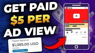 Watch Ads and Earn $5 Per Ad View Get Paid to Watch Video Ads  Earn Money Online