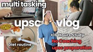 UPSC VLOG- 16 HRS STUDY ROUTINE OF UPSC ASPIRANT VLOG MAINS ANS WRITING #upsc #study #upscvlog #ias