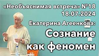 Сознание как феномен Екатерина Агеенкова  Необъяснимая встреча 18