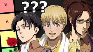 Ranking Attack on Titan Characters by WHO ID MARRY?