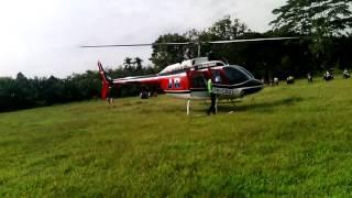 Helikopter JR berangkat