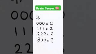 Maths Teaser #shorts #trending #ytshorts #brainosolutions #mathstricks