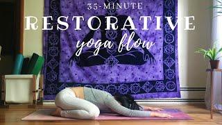 Restorative Yoga Flow - No Props  35-minute Class