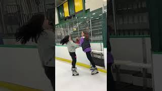 Girls Fighting at Ice Rink️