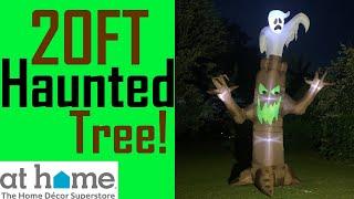 NEW FOR 2024  Halloween Inflatable 20FT Haunted Tree With Ghost 4K