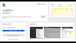 SingleFile - My New Favorite Browser Extension