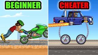 10 Types of Hill Climb Racing 2 players WHO ARE YOU?