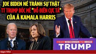 Joe Biden né tránh SỰ THẬT phũ phàng TT Trump đặt biệt danh mới cho Kamala Harris khiến Dân mỹ hả hê