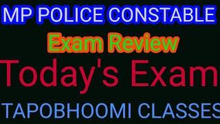 MP POLICE CONSTABLE Exam Review 19 Aug 2017Exam Analysis By Avadhesh sir