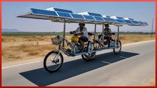 Man Builds 7 Seater Bike-Bus Powered by Solar Energy  by @homemadecreativee