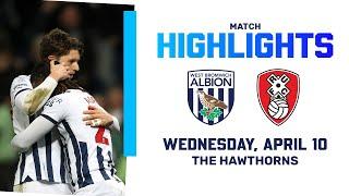 Baggies win to extend unbeaten run to 10 games  Albion 2-0 Rotherham United  MATCH HIGHLIGHTS