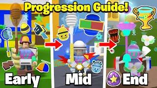 The UPDATED Progression Guide in Bee Swarm Simulator Early to End Game