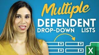 Create Multiple Dependent Drop-Down Lists in Excel on Every Row