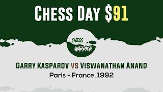 Garry Kasparov vs Viswanathan Anand  Paris - France 1992