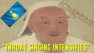 The Dreaded THROAT SINGING  Mongols FFA Match - Age of Empires 4