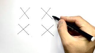 KOLAY ÇİZİM 4X4 kartal çizimi..How to Draw an Eagle With 4x4 Dots easy How to draw a bald eagle st