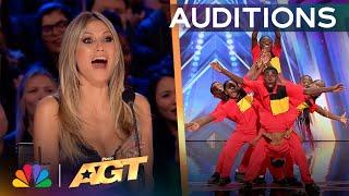 Ugandan Dance Group Hypers Kids Africa Brings The PERFECT Audition  Auditions  AGT 2024