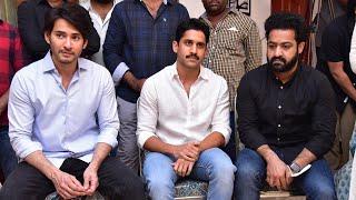 Jr NTR And Mahesh Babu Naga Chaitanya Visuals @ Superstar Krishna House