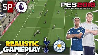 PES 2018  Smoke Patch v4.2 Realistic Gameplay  Premier League Leicester City vs Tottenham  FHD