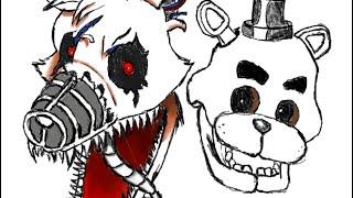 Let’s draw fnaf Freddy and nightmare foxy