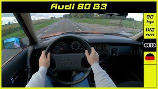 Audi  80 B3  1989  Onboard POV test drive