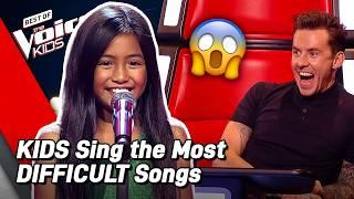 The HARDEST SONGS in the Blind Auditions on The Voice Kids