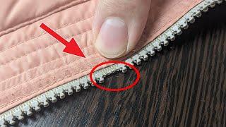 The tailor shared a secret How to fix a broken zipper
