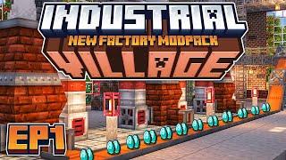 THE BEST FACTORY AUTOMATION MODPACK EP1  Minecraft Industrial Village Modded Questing Factory