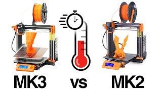 Original Prusa i3 MK3 vs MK2 warm up time