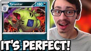 Tyranitar Is The PERFECT Stage 2 Right Now New Dark Type Beast Paldea Evolved PTCGL