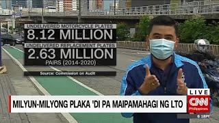 Milyun-milyong plaka ‘di pa maipamahagi ng LTO