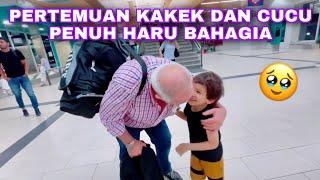 HARU BAHAGIA BERKUMPUL KEMBALI. JEMPUT PAPA DI MADRID SENANG SEKALI BERTEMU ANAK DAN CUCU