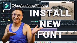 How to install new Font in Filmora 11
