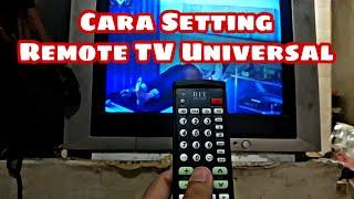 Cara setting remote tv universal