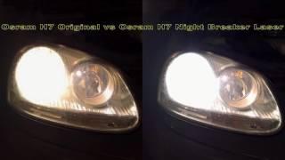 Osram H7 Original vs Osram H7 Night Breaker Laser