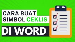 CARA MEMBUAT SIMBOL CEKLIS DI WORD  SIMBOL CENTANG DI WORD  CARA MENCARI SIMBOL CENTANG DI WORD