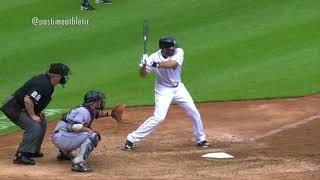 JD Martinez Hitting Mechanics Slow Motion Baseball Swing - 10000fps MLB home run