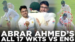 Abrar Ahmeds Dream Debut  Watch All His 17 Wickets Taken Against England 2022  Test  MY2A