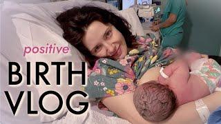 POSITIVE BIRTH VLOG ... fast labour & natural hospital delivery of a BIG baby