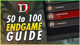Diablo 4 - Full End Game Guide What To Do At 50-100 Best XP Renown Dungeons & More
