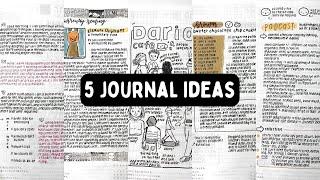 5 Ideas For Your Journal