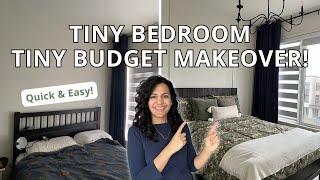 TINY Budget TINY Bedroom Room Makeover