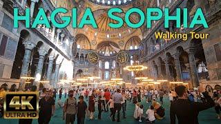  Hagia Sophia  4K Walking Tour  ISTANBUL   Turkey